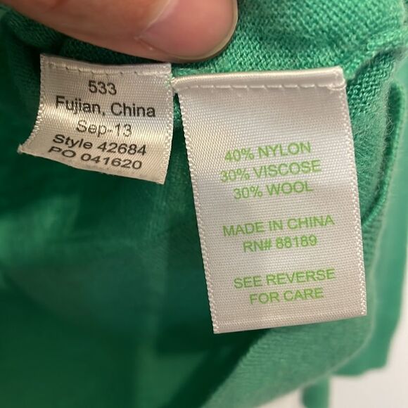 Lilly Pulitzer Kelly Green Heidi Cardigan Sweater - Picture 4 of 7